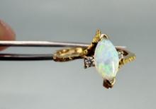 10k Gold Opal Alaskan Gold Nugget Ring