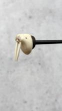 Alaskan Inuit Eskimo Carved Walrus Magnet