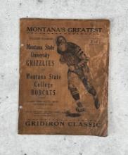 1933 Montana Grizzlies Bobcats Football Program