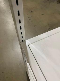 24IN X 24IN X72IN ROLLING ETAGERE WHITE WITH 1 PER CARTON