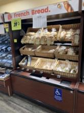 Open lighted bread and bakery case 64” w X 80” T x38” d
