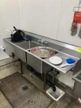 2 compartment sink w/2 drainboards