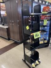 Black metal rack bakery checkout 70in x 14.5 inches