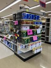 Endcap,36” base, 48”wide,86” tall, freestanding, 6 shelves, 4 level side st