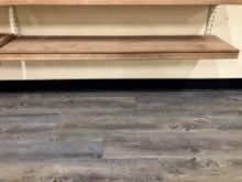 Wooden Shelves with Attached braces for slot wall, 4’ x 1’