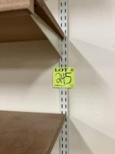 Wall slot brackets for shelving,7’ long 1.5” wide, double slotted for two s