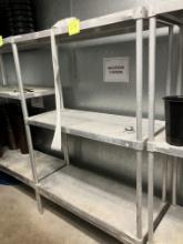 Cooler Rack, Aluminum, 48” wide x 20” deep x 72” tall