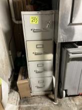 4 drawer file cabinet damaged