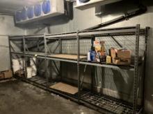 Freezer rack , 208” L x 24 “deep x 72” tall