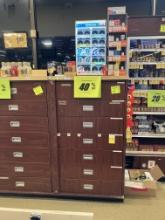 Wood grain locking cabinet 7 drawers 33” wide x 60”