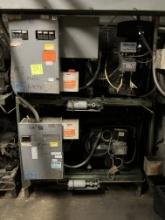 Compressor rack, 2 motors, compressor 2 fans, compressor 2 fans
