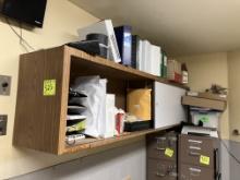 Wall Cabinet 8 ‘ w x 21” x 15” deep, 2 sliding doors