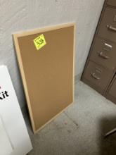Cork board, 23” wide x 35” Tall