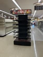 Endcap display rack 36” d x 48” w x 8’ tall