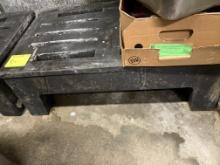 Dunnage rack, quantity 4, black molded plastic, 3’ w x 1ft  x 22” d