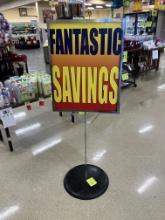 Metal sign stand