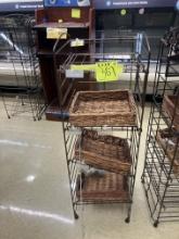 4 tier metal bread racks , 15” w x 45” h