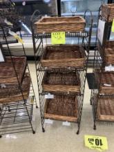 4 tier metal bread racks , 15” w x 45” h