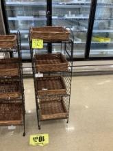4 tier metal bread racks , 15” w x 45” h