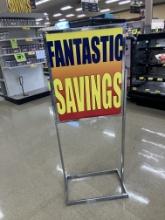Metal sign holder
