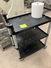 Black utility cart