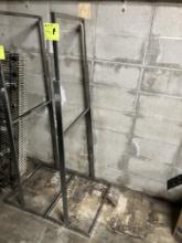 Metal floor stand sign holder