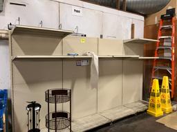 13 ft Wall Gondola 24ft, 79”high, 5 3ft sections, 20” deep, putty color dam