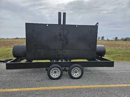 Giant Custom Smoker Trailer w/ Hitch