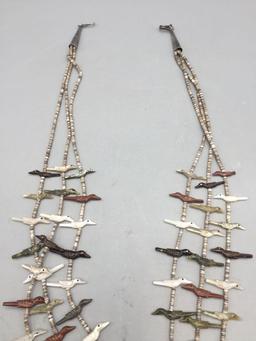 David Tsikewa Zuni Fetish Necklace