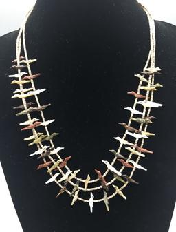David Tsikewa Zuni Fetish Necklace