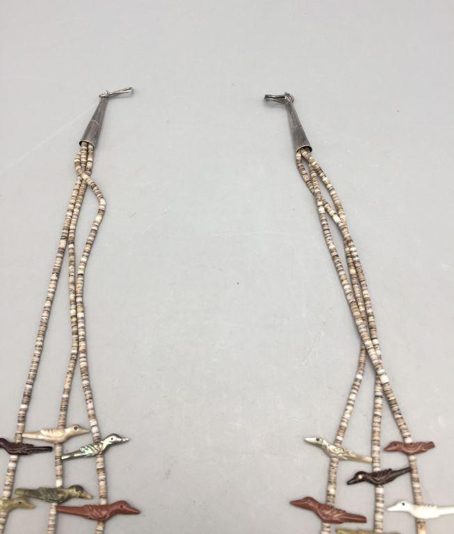 David Tsikewa Zuni Fetish Necklace