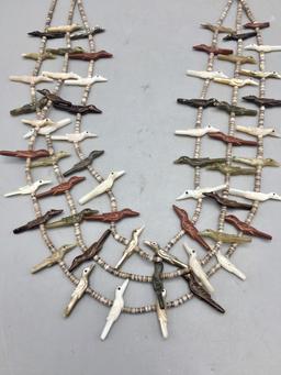 David Tsikewa Zuni Fetish Necklace