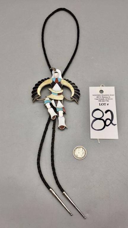 Johnathan Beyuka Zuni Inlay Bolo