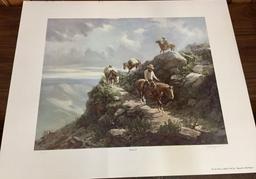 Signed Olaf Wieghorst Limited Edition Print