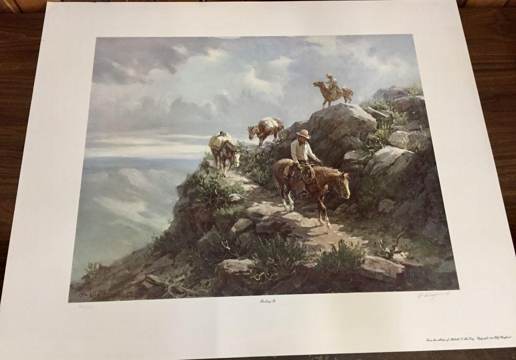 Signed Olaf Wieghorst Limited Edition Print
