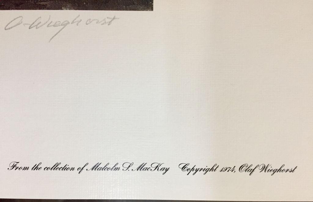 Signed Olaf Wieghorst Limited Edition Print