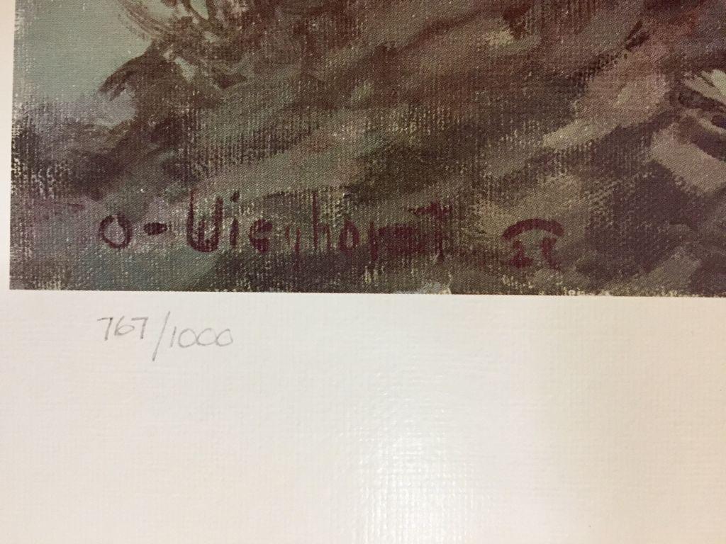Signed Olaf Wieghorst Limited Edition Print