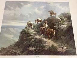 Signed Olaf Wieghorst Limited Edition Print