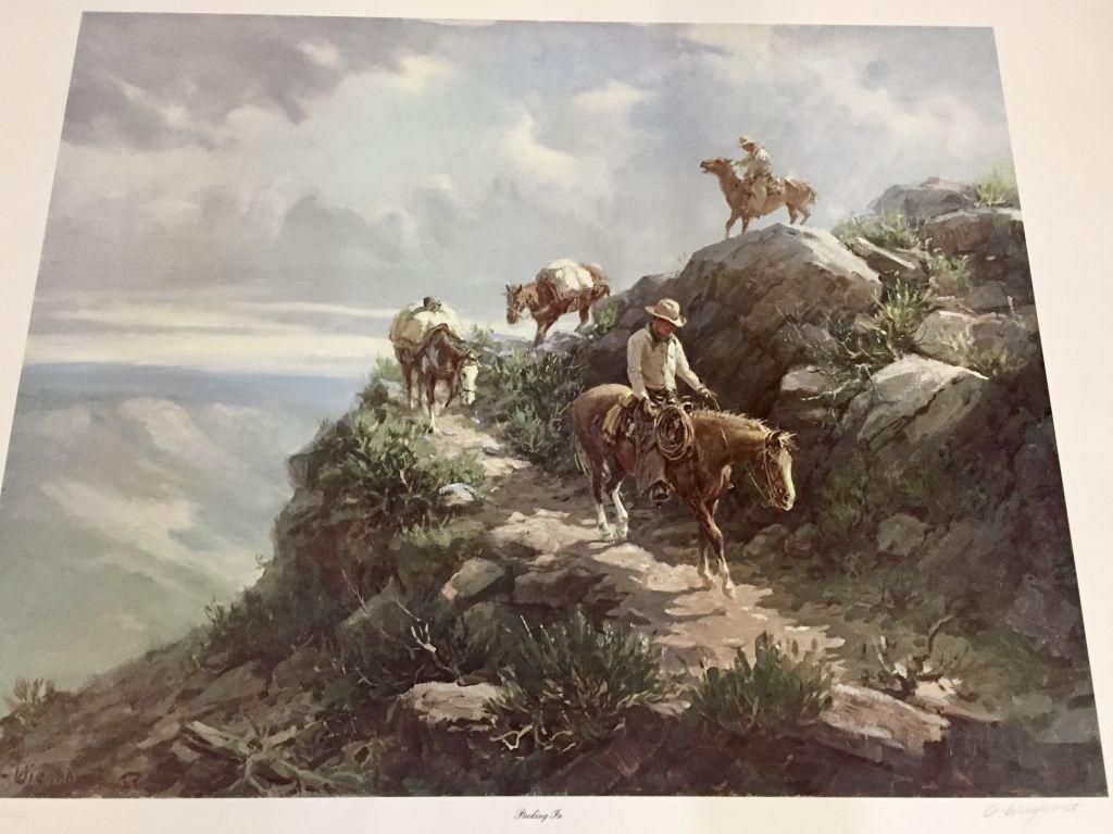 Signed Olaf Wieghorst Limited Edition Print