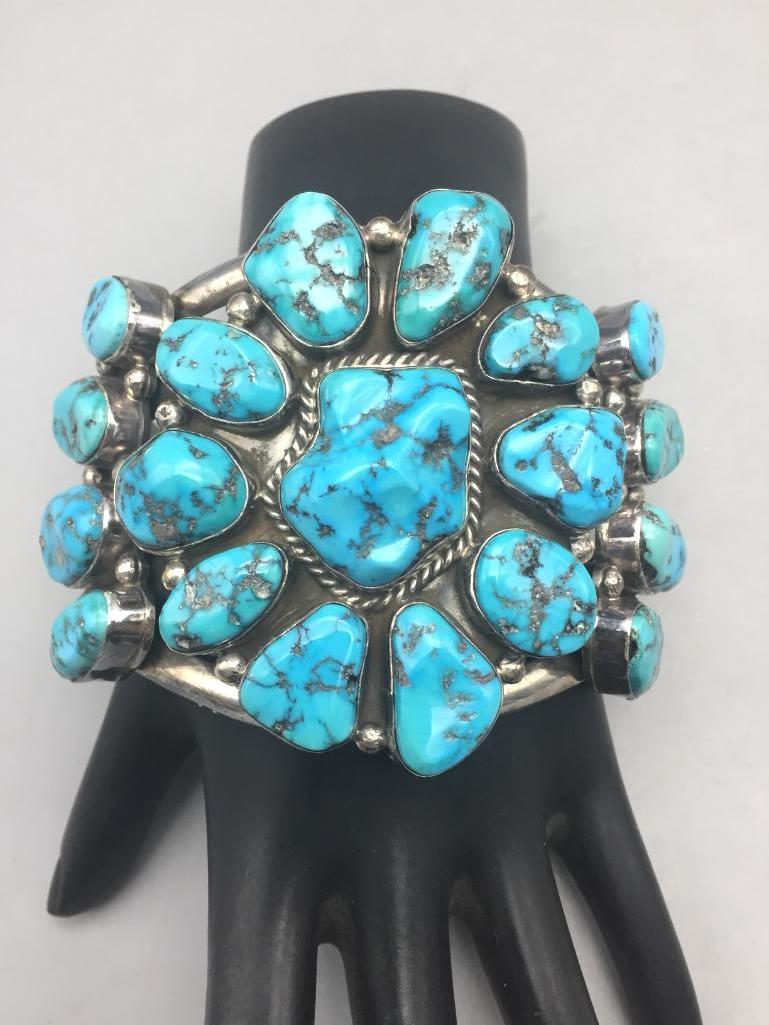 Large 19 Stone Cluster Bracelet - Ray Bennett