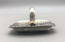 Turquoise and Sterling Silver Ring by Charles Johnson