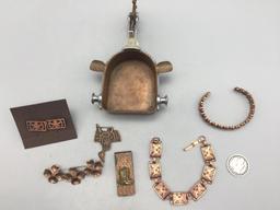 Group of Vintage Copper Items