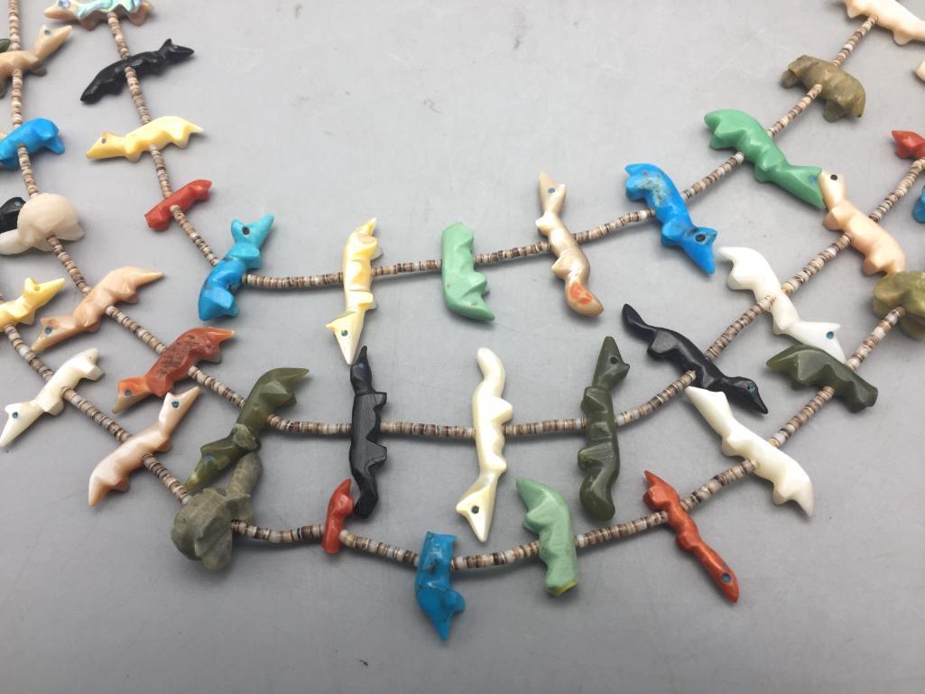 Zuni Fetish Necklace Attributed to Emerson Quam