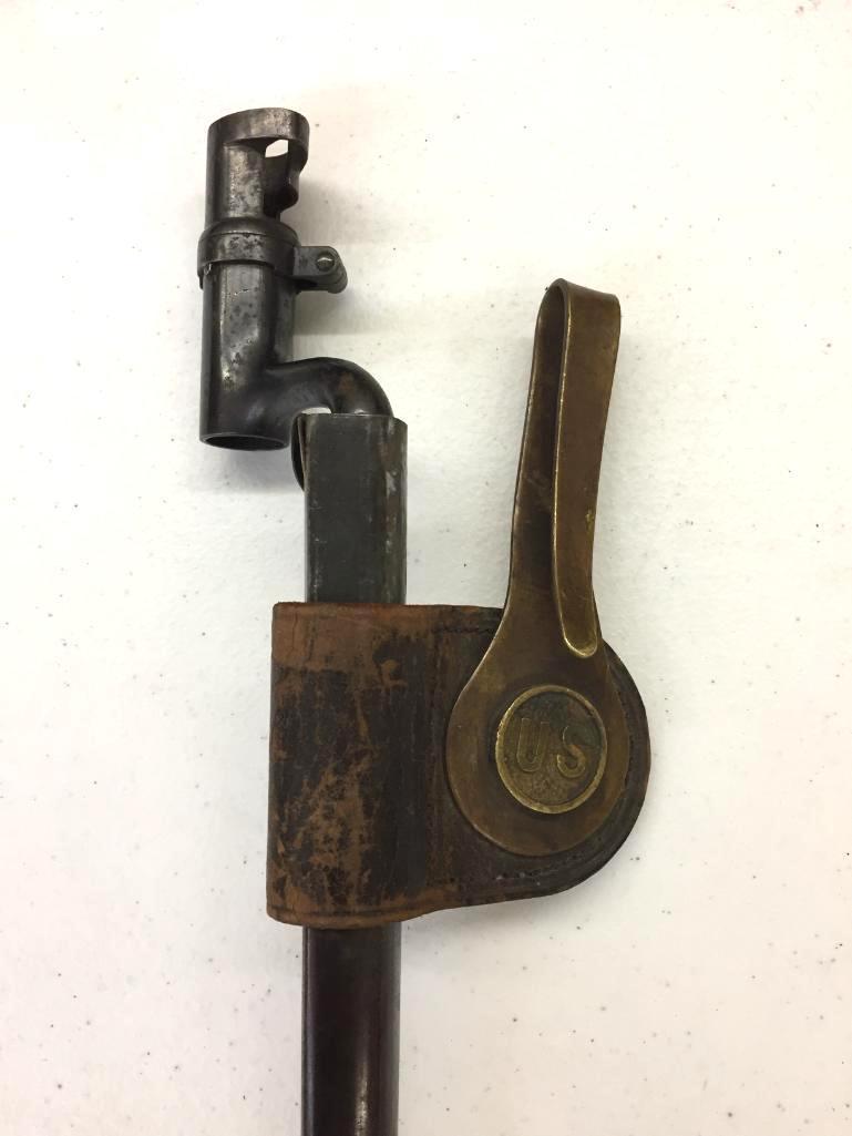 Trapdoor Bayonet with Scabbard and Frog