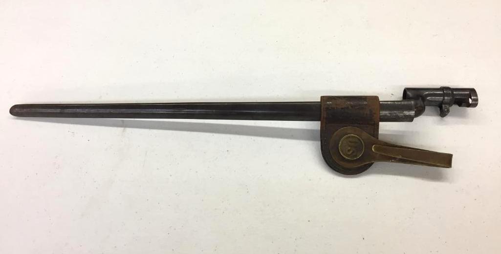Trapdoor Bayonet with Scabbard and Frog