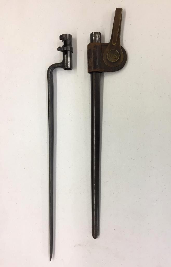 Trapdoor Bayonet with Scabbard and Frog