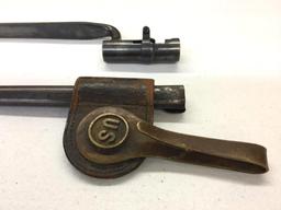 Trapdoor Bayonet with Scabbard and Frog