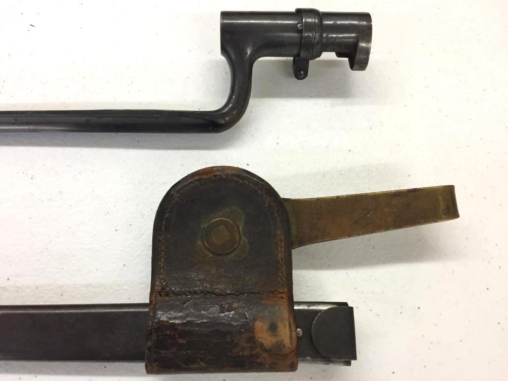 Trapdoor Bayonet with Scabbard and Frog