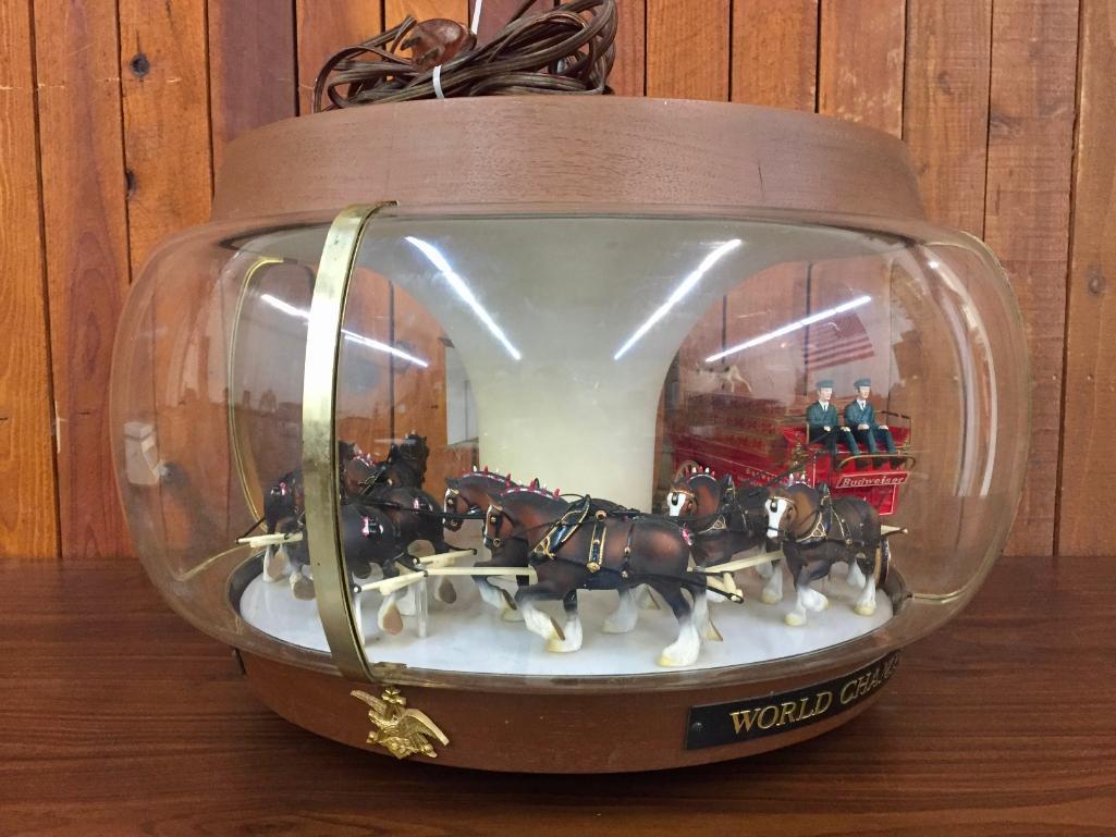 Vintage, Working, Budweiser Carousel Light