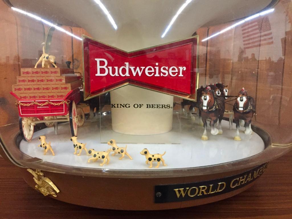 Vintage, Working, Budweiser Carousel Light